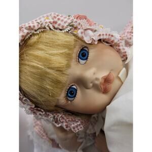 Rare 14" Precious Moments porcelain cottage core baby doll with orig box